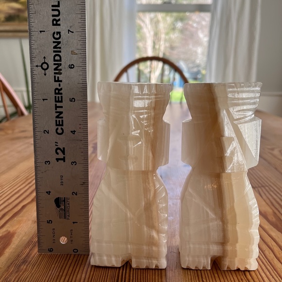 Carved Stone Bookends - Picture 3 of 5